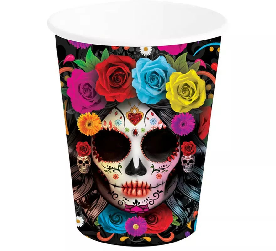 Translation missing: pt-PT.Pack de 6 Vasos Catrina Colorida de 240 ml