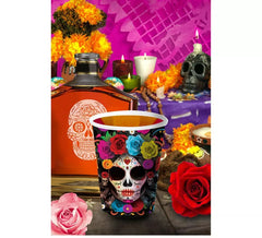 Pack de 6 Copos Catrina Coloridos de 240 ml
