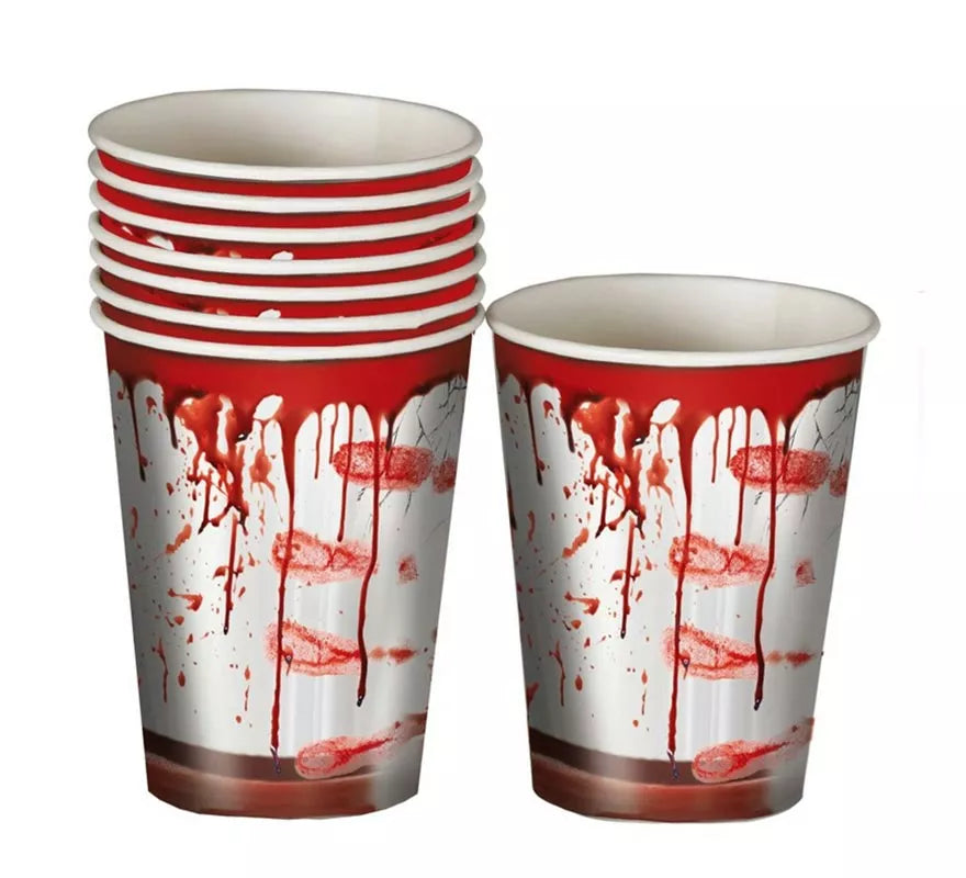 Translation missing: pt-PT.Pack de 6 Vasos con Sangre 10 cm