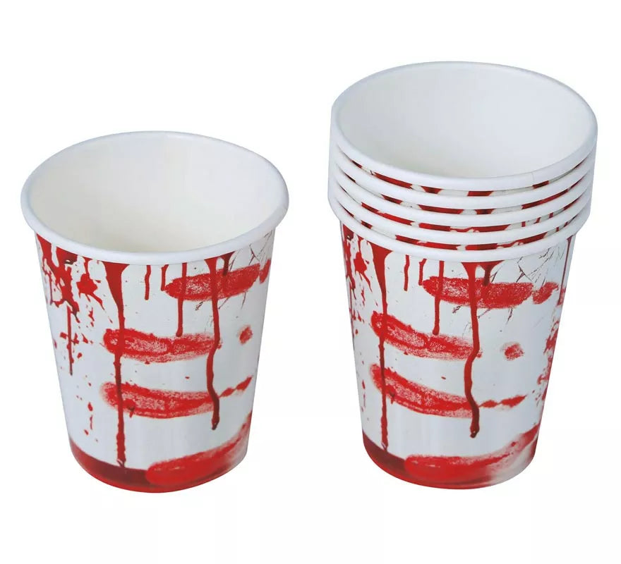 Translation missing: pt-PT.Pack de 6 Vasos con Sangre 10 cm