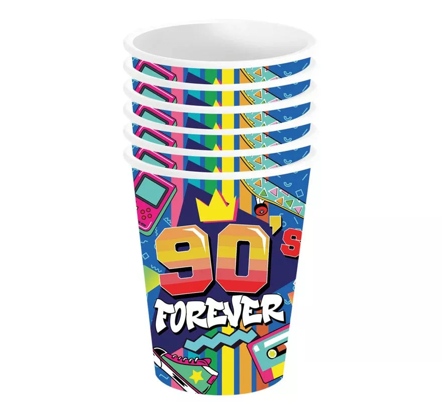 Translation missing: pt-PT.Pack de 6 Vasos de los años 90 de 240 ml