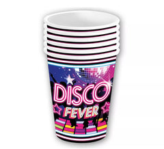 Pacote de 6 copos Disco Fever de 240 ml/9 cm