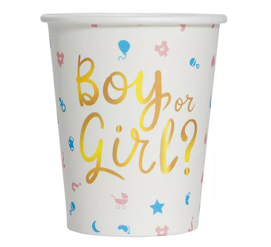 Pack de 6 Vasos It's a Boy or it's a Girl