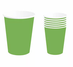 Pack de 6 Copos Verde Neon de 240 ml (90 cm)