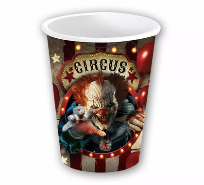 Pack de 6 Vasos Payaso de 240 ml (9 cm)