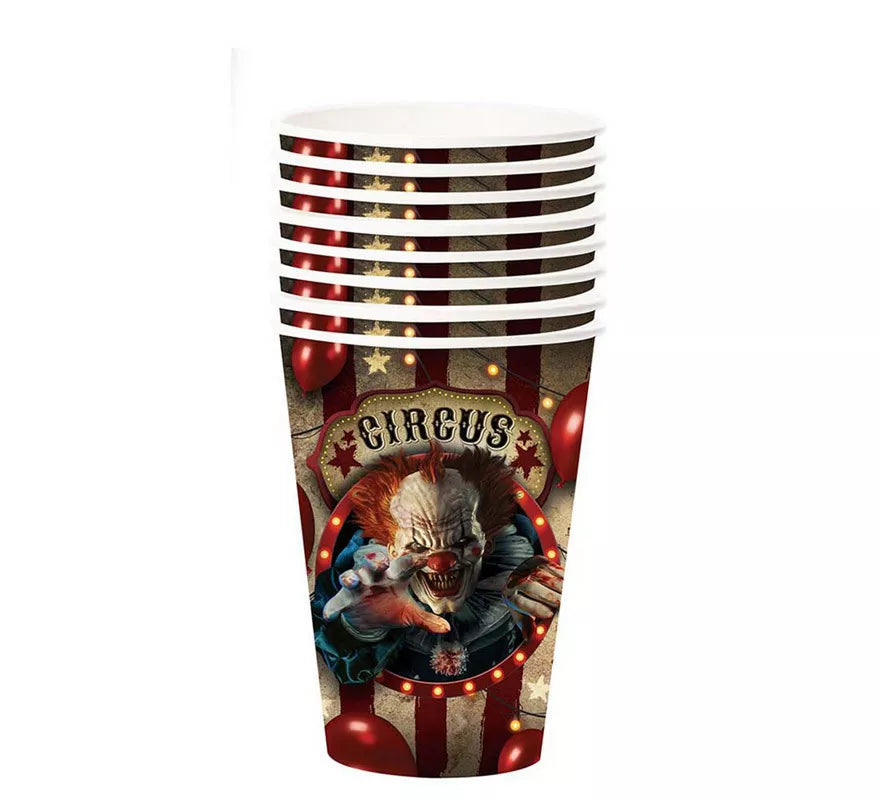 Pack de 6 Vasos Payaso de 355 ml (11 cm)
