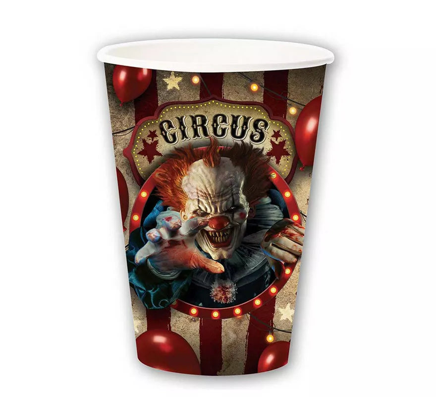 Pack de 6 Vasos Payaso de 355 ml (11 cm)