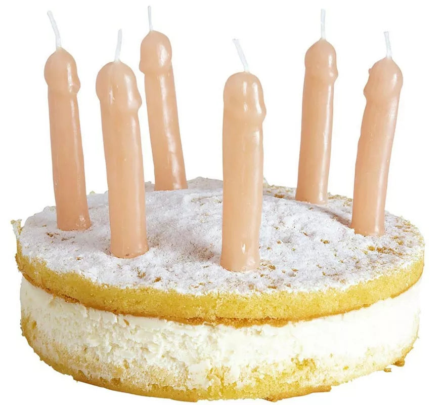 Translation missing: pt-PT.Pack de 6 Velas de cera con forma de Penes
