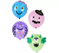 Pack de 8 Globos de Monstruos de colores