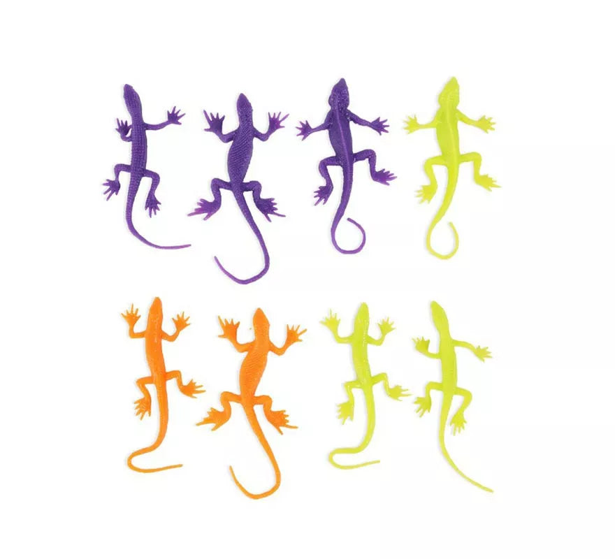 Translation missing: pt-PT.Pack de 8 Lagartos tricolor decorativos