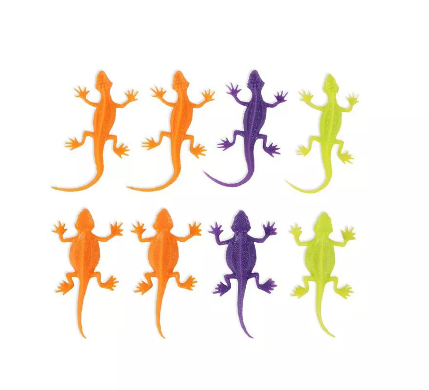 Translation missing: pt-PT.Pack de 8 Lagartos tricolor gruesos decorativos