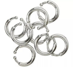 Pacote com 8 piercings de pressão