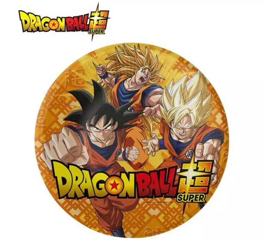 Translation missing: pt-PT.Pack de 8 Platos de papel de Dragon Ball de 23 cm