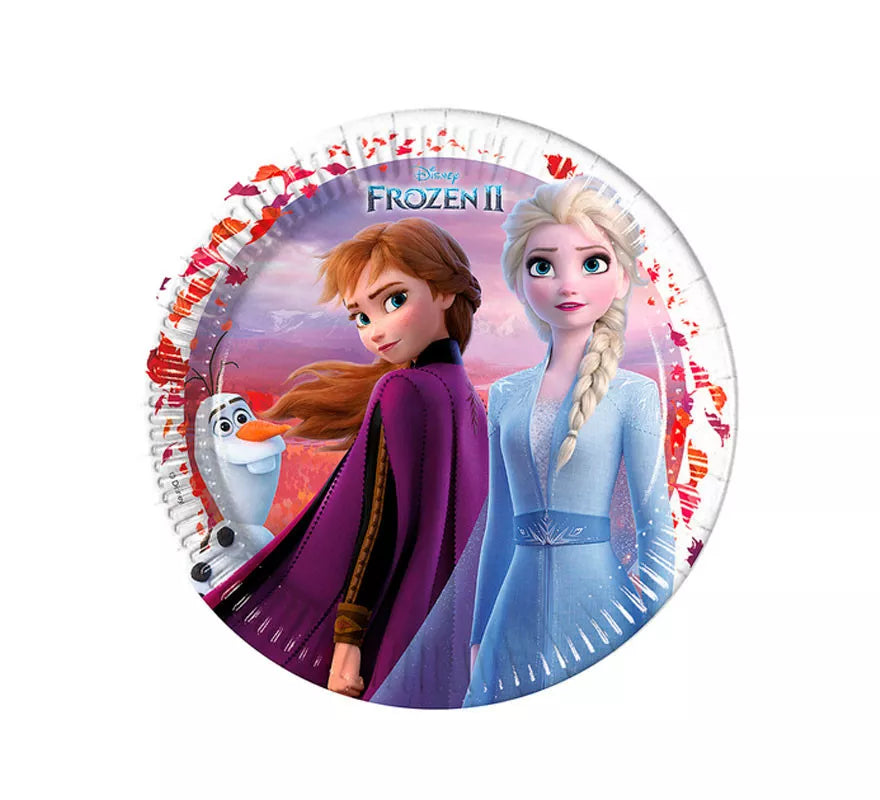 Translation missing: pt-PT.Pack de 8 Platos Frozen 2 de Cartón de 23 cm