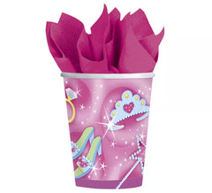 Embalagem de 8 copos de 266 ml. da princesa