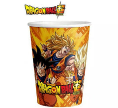 copos de papel Dragon Ball de 250 ml
