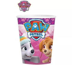 Pacote de 8 copos de papel Paw Patrol de 250 ml
