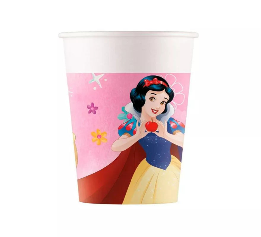 Translation missing: pt-PT.Pack de 8 Vasos de Princesas Disney de Cartón de 200 ml