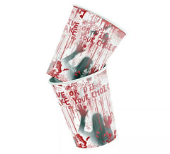 Pacote de 8 Copos Sangrentos de 266 ml