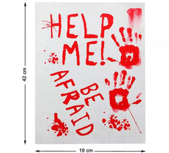 Pacote de Adesivos com Sangue para o Halloween 42x19 cm