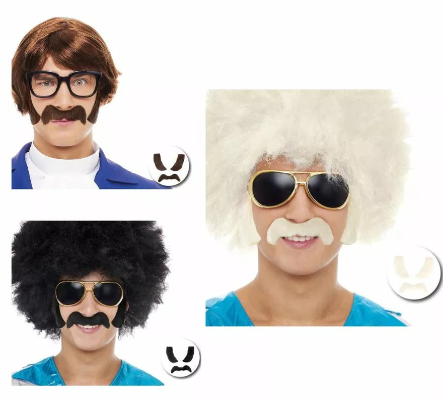 Translation missing: pt-PT.Pack de Bigote con Patillas en varios colores