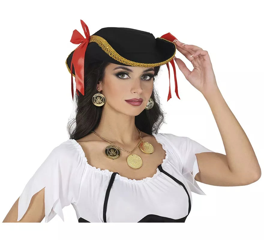 Translation missing: pt-PT.Pack de Collar y Pendientes de Monedas Pirata