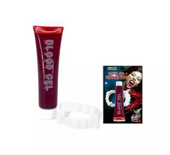 Pacote de Dentes de Vampiro com Sangue de 28 ml