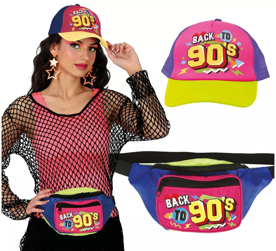 Pack de Gorra y Riñonera de los Años 90