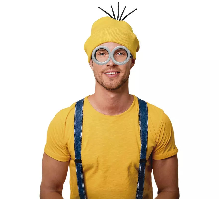 Translation missing: pt-PT.Pack de Gorro y Gafas de Ayudante de Villano para adultos