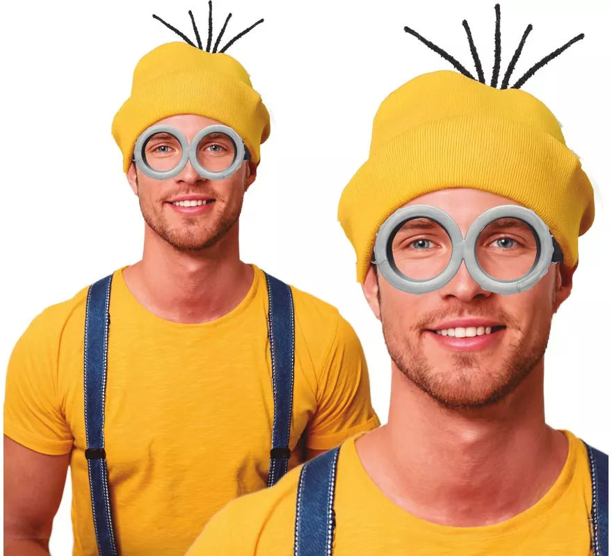 Translation missing: pt-PT.Pack de Gorro y Gafas de Ayudante de Villano para adultos