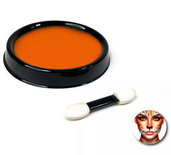 Pacote de maquiagem água laranja com pincel