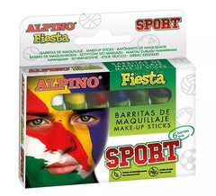 Pacote de maquiagem esportiva 6 cores de 5 gramas