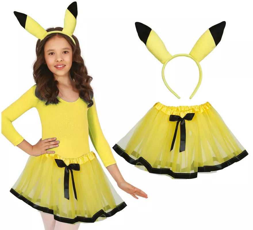 Translation missing: pt-PT.Pack Diadema y Tutú de Ratón Amarillo para niña