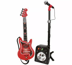 Kit Flash com Microfone, Caixa de Som e Guitarra para Crianças