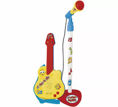 divertido de guitarra e microfone Música