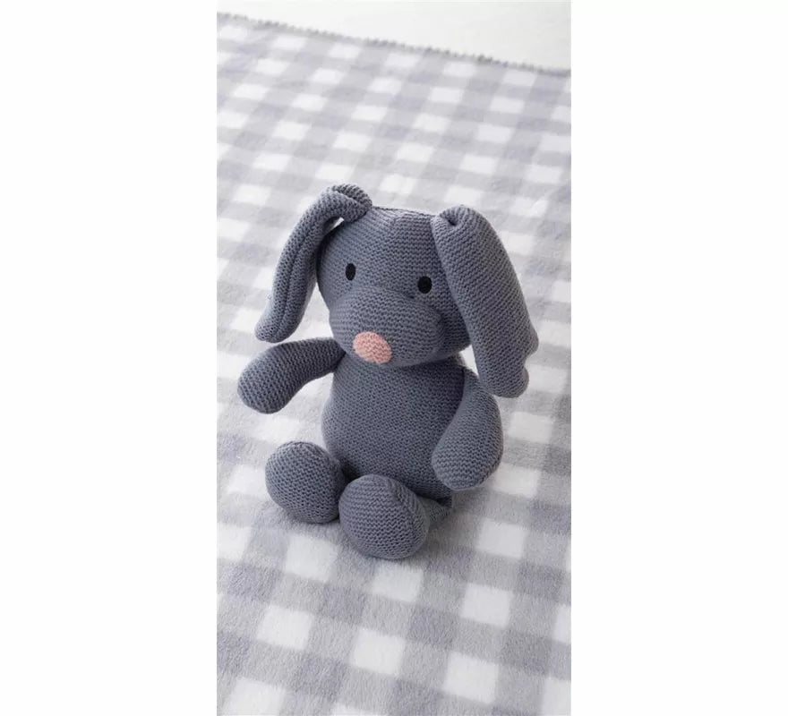 Translation missing: pt-PT.Pack Manta de 90x75 cm y Perro de Peluche gris de 26 cm