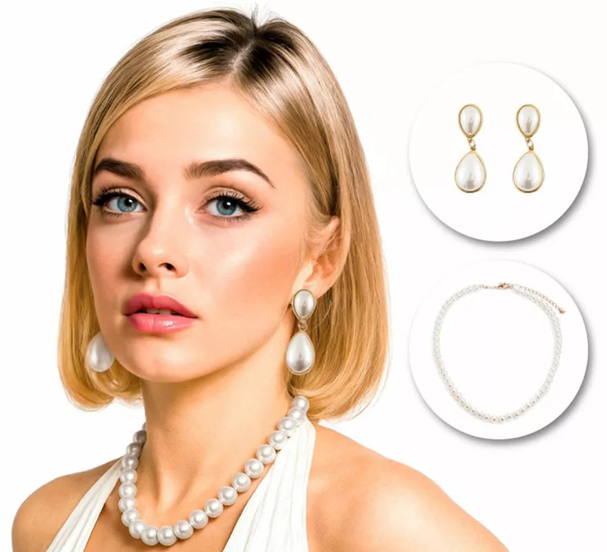 Translation missing: pt-PT.Pack Pendientes y Collar de Perlas de Diva