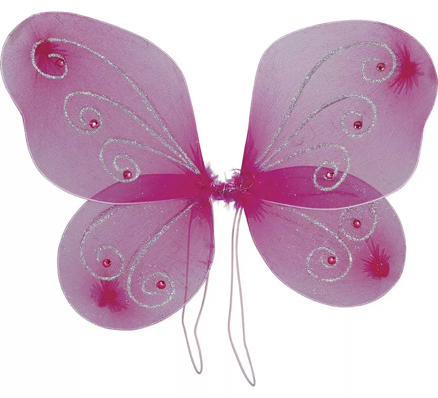 Translation missing: pt-PT.Pack Tutú, Alas y Lazo Mariposa rosa para niña
