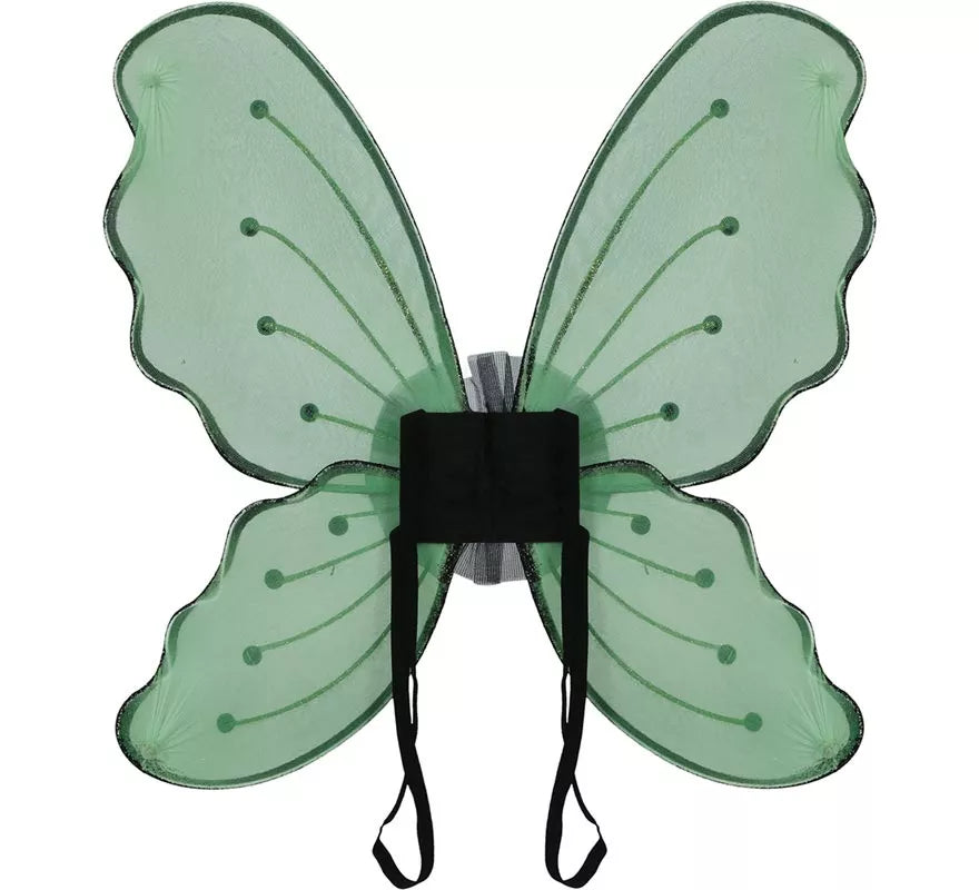 Pack Tutú y Alas Mariposa verde para niña