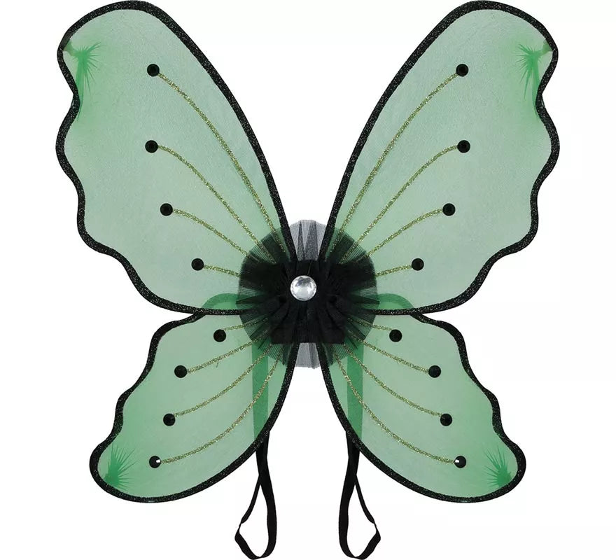 Pack Tutú y Alas Mariposa verde para niña