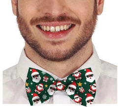 Laço Estampado Pai Natal 12cm