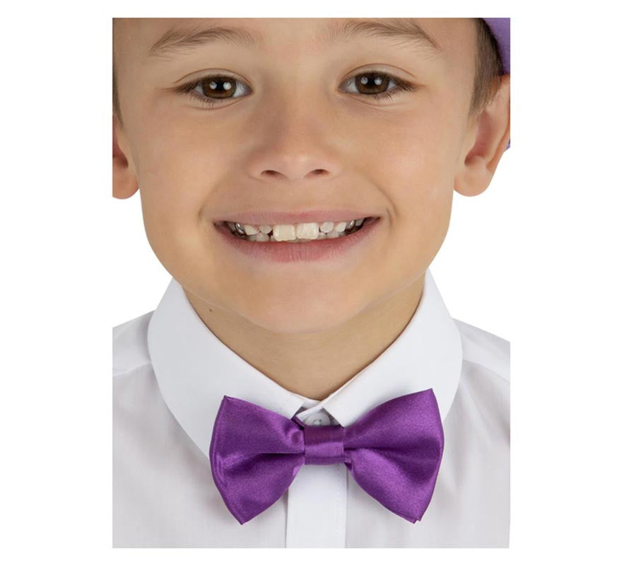 Translation missing: pt-PT.Pajarita morada adorable con cierre de velcro infantil