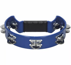 Pandeiro de plástico azul de 23 cm