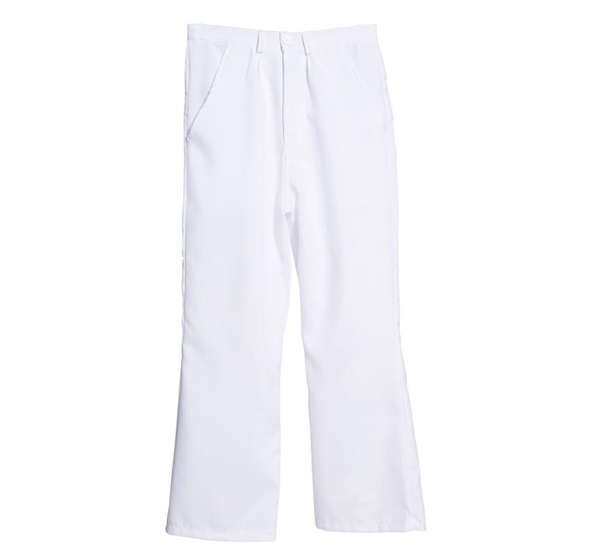 Translation missing: pt-PT.Pantalón Blanco de Disco para Hombre