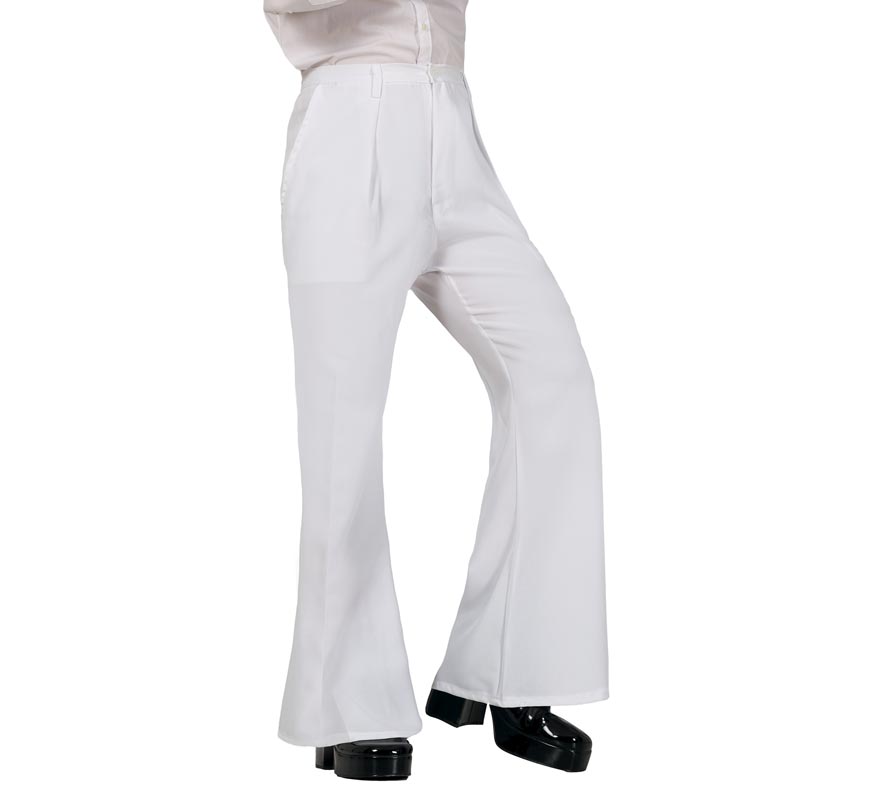 Pantalón Blanco de Disco para Hombre