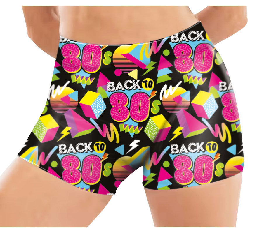 Translation missing: pt-PT.Pantalón Corto Elástico Back to 80s para mujer