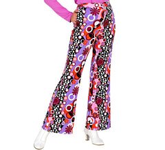 Calça feminina disco estilo anos 70 Groovy