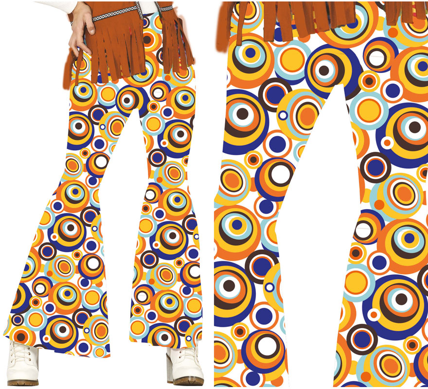 Translation missing: pt-PT.Pantalón de los años 70 Lunares para mujer