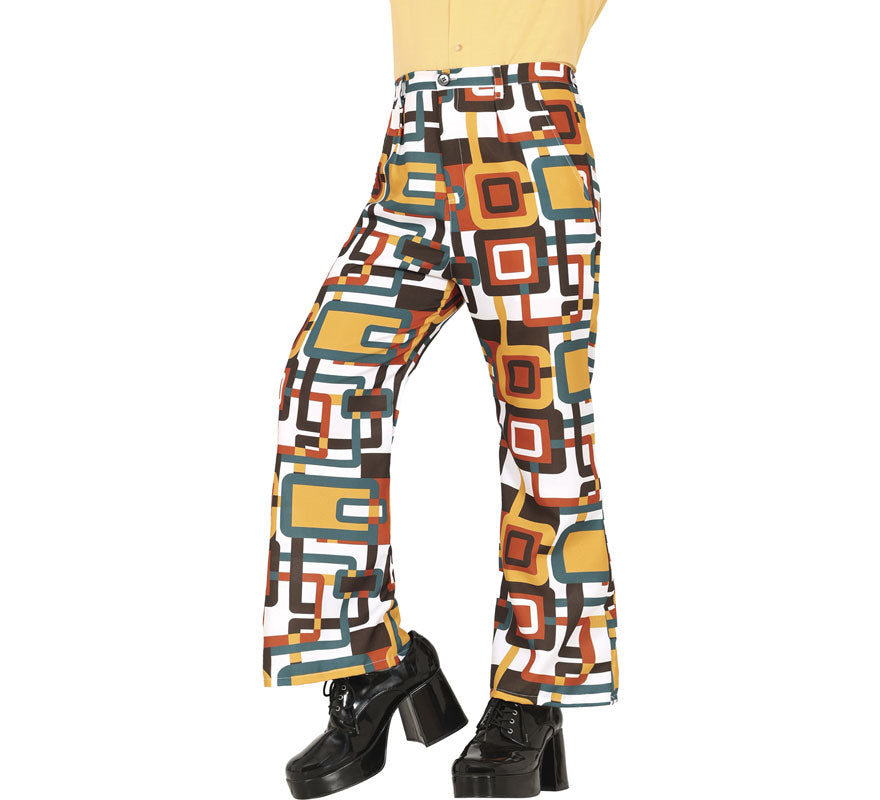 Translation missing: pt-PT.Pantalón Estampado cuadros de los años 70 adulto