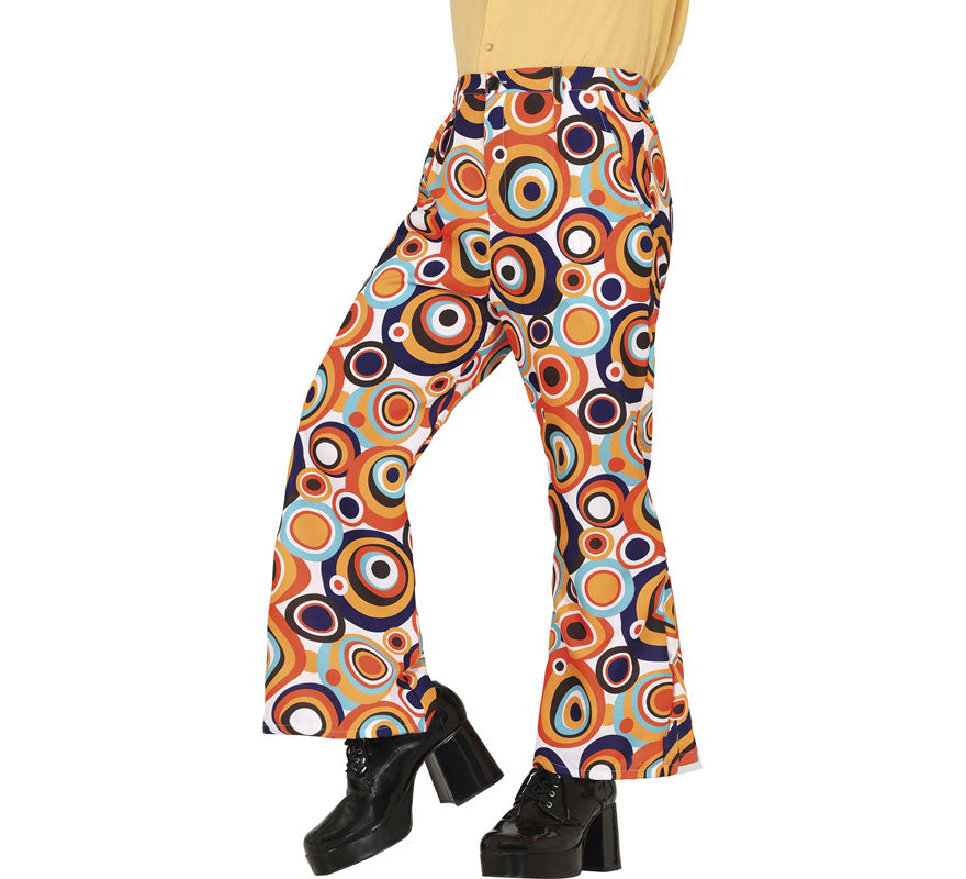 Translation missing: pt-PT.Pantalón Estampado lunares de los años 70 adulto